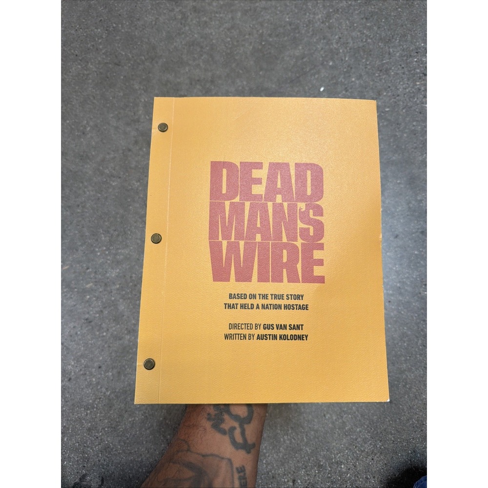GUS VAN SANT DEAD MAN'S WIRE COLLECTIBLE SCREENPLAY BOOK STUDIO PROMO